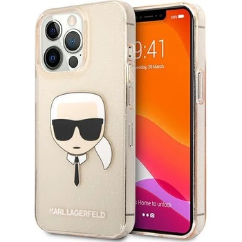 KARL LAGERFELD Калъф Karl Lagerfeld, Apple iPhone 13 Pro Max, TPU Full Glitter Karl Head, Pink (KF000690-0)