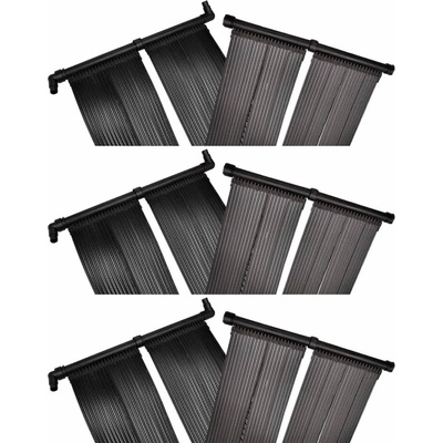 vidaXL Соларни панели за нагряване на басейн, 6 бр, 80x620 см (3079660)