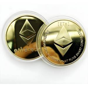 HARAHU Монета Ethereum - Златна KP13409