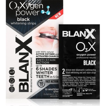BlanX Oxygen Power Whitening Black Strips избелващи ленти за зъби 10 бр