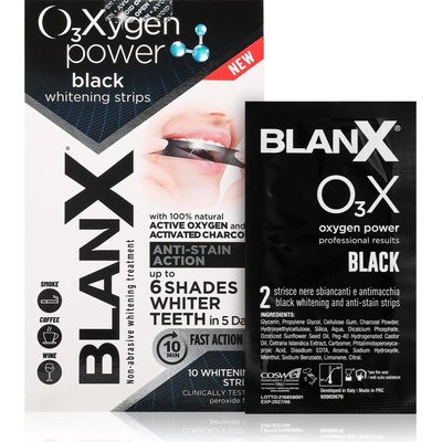 BlanX Oxygen Power Whitening Black Strips избелващи ленти за зъби 10 бр