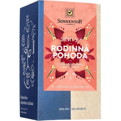 Sonnentor Štěstí je rodinná pohoda bio porc. dvoukomorový 27 g