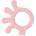 BabyJem Бебешка гризалка BabyJem - Octupus, Pink (628)
