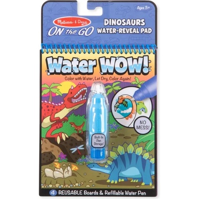 Melissa & Doug - Книжка за оцветяване на водна основа - Динозаври