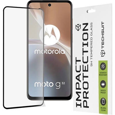Techsuit Протектор за Motorola Moto G32 - 111D Full Cover / Full Glue Glass - черен