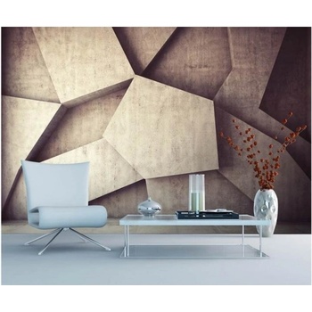 DIMEX ART s. r. o Флизелинов фототапет 3d бетонен фон 375 x 250 см