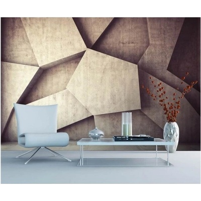 DIMEX ART Флизелинов фототапет 3d бетонен фон 375 x 250 см