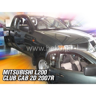 Deflektory Mitsubishi L-200 Club Cab 2005-2015 predné