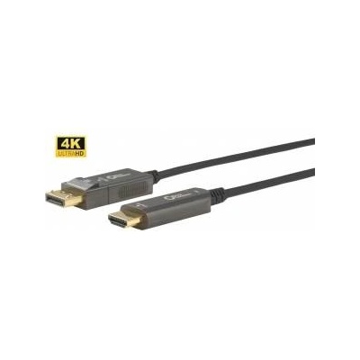 MicroConnect Premium Optic DP - HDMI Cable 20m cable, DP 1.4 - HDMI 2.0 Support 4K 60Hz, 18Gbps, YUV4: 4: 4, EDID/HDCP2.3