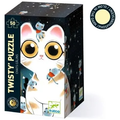 DJECO - Магически пъзел с 50 части - Пухкави котки (DJ07021)