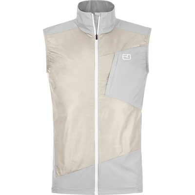 Ortovox Мъжки вълнен елек Ortovox Trace Windbreaker Vest Merino vest - White Tea (032-1742-0212)