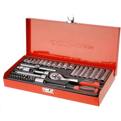 EXTOL PREMIUM sada 45ks, 1/4 ", CrV