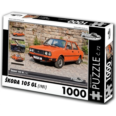 Retro cars Škoda 105 GL 1981 1000 dielov