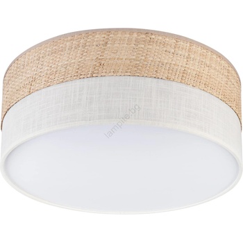 LAMKUR Плафон SIRJA DOUBLE BOHO 2xE14/15W/230V Ø 35 см бежово/кремаво (LA59839)