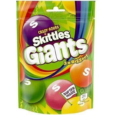 Skittles žvýkací bonbony v křupavé cukrové skořápce s příchutí kyselého ovoce 132 g