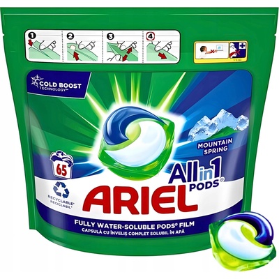 Ariel All in 1 Pods Mountain Spring Kapsle na praní 66 PD