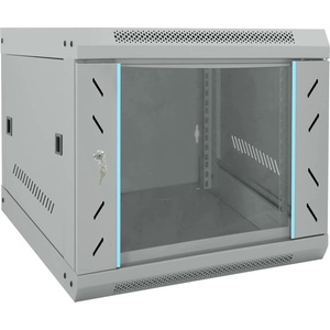 vidaXL Мрежов кабинет със съхранение Сив 53 x 60 x 45 см Стомана (42017654)