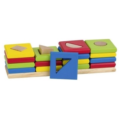 Goki - Низанка форми и цветове - 4 кули (WM034)