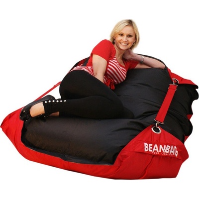 BeanBag 189x140 duo scarlet rose black