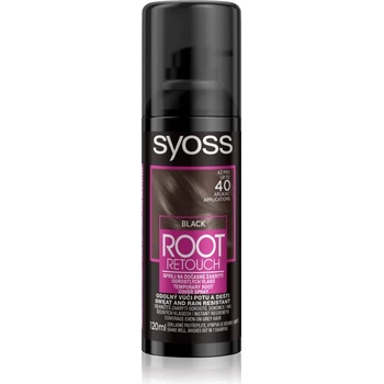 Syoss Root Retoucher тонираща боя за израстнали корени в спрей цвят Black 120ml