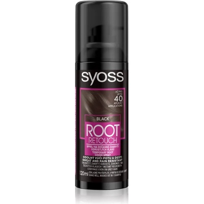 Syoss Root Retoucher тонираща боя за израстнали корени в спрей цвят Black 120ml