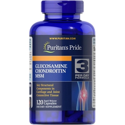 Puritan's Pride Double Strength Glucosamine, Chondroitin & MSM Joint Soother® [120 капсули]