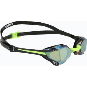 TYR Очила за плуване TYR Tracer-X Elite Racing Mirrored black/lime