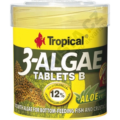 Tropical 3-Algae Tablets B 50 ml, 36 g, 200ks