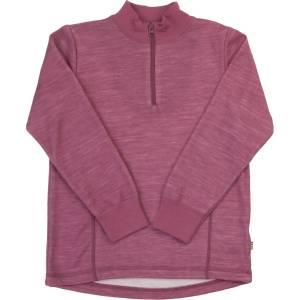 Joha Детски вълнен пуловер Joha Kid's Blouse with Zipper Merino jumper - Bordeaux - размер 150 (704-6195-0117)