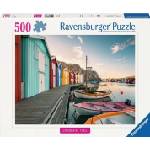 Ravensburger Пъзел Ravensburger от 500 части - Къщи за лодки в Смьоген (12000847)