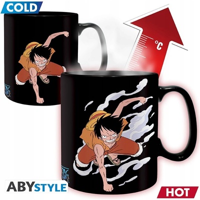 Corp One Piece Abysse Luffy & Ace Šálka Heat Change 460 ml