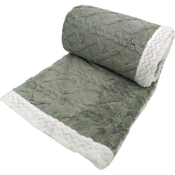 My House Зелено одеяло от шерпа 150x200 cm Island - My House (1210023.39)