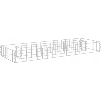 vidaXL Gabionové zvýšené lôžko z pozinkovanej ocele 90x30x10 cm