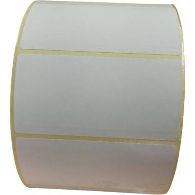 Termo Etiketa 80 mm x 40 mm, Thermo eco, Biela, Dutinka 40 mm, 2000 ks/kotúč, Odlepiteľné lepidlo, Priemer kotúča 129 mm