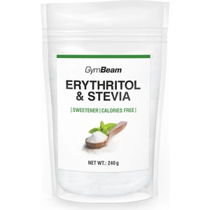 GymBeam Подсладител еритритол и стевия 240 g