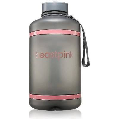 BeastPink Hyper Hydrator láhev na vodu s brčkem barva Grey 1 ks
