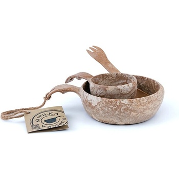 KUPILKA ECO Комплект нечупливи съдове junior, кафяв (K33JSB)