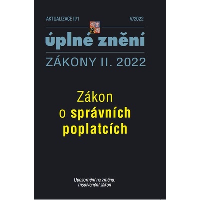 Aktualizace II/1/2022 - Zákon o správních poplatcích - Poradce s.r.o.