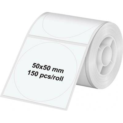 Olympia etikety (role) 50 x 50 mm papír thermodirekt bílá 1 ks trvalé 6324 univerzální etikety