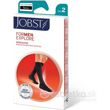 Jobst for Men Explore kompresívne lýtkové pančuchy so špicou bežná dĺžka čierne