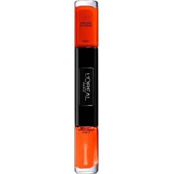 L'Oréal LOreal Paris Infallible Гел-ефект Лак за нокти 2-в-1 013 Orange Extreme 2 x 5 ml
