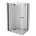 Mexen Mist-F Duo сгъваема душ кабина лява 120 x 100 см, прозрачна, черна - 8A6-120L-100P-70-00 (8A6-120L-100P-70-00)
