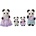 EPOCH Action Figures Sylvanian Families The Panda Family