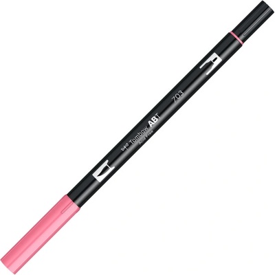 Oboustranný štětcový fix Tombow ABT DUAL - růžová Barva: 703 - Pink Rose