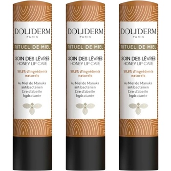 Doliderm Rituel de Miel Комплект - Балсам за устни, 3 x 4.2 g