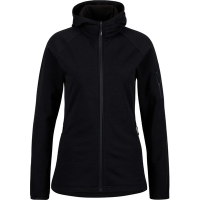 Stoic Дамско вълнено яке Stoic Women's MerinoFleece270 KuolpaLightSt. Zip Hoody Merino hoodie - Black - размер XXL (105-7055-0116)