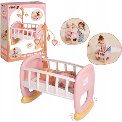 Smoby Kolébka s kolotočem Violette Baby Nurse pro panenky