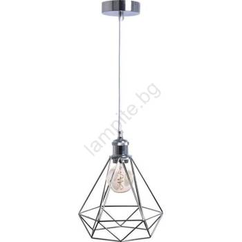 NEDES Пендел 1xE27/60W/230V Ø 22 см лъскав хром (ND4116)