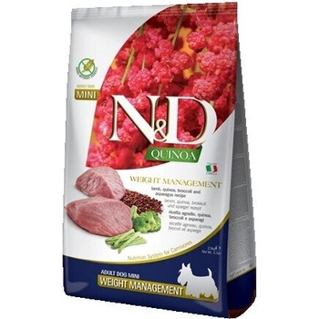Farmina Пълноценна храна за кучета от дребни породи n&d dog quinoa weight adult mini lamb 0.800 kg (pnd0080085)