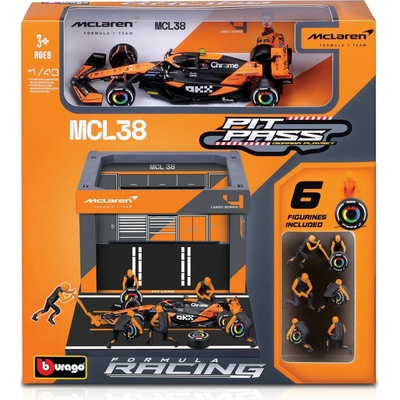 Bburago Formula 1 Pit Pass-McLaren F1MCL38 81 Oscar Piastri 1:43